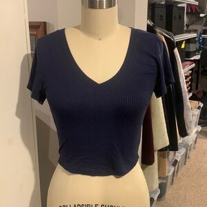 Bozzolo Navy Blue V-Neck